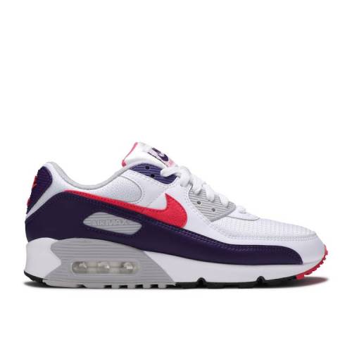 楽天市場 ナイキ Nike エア マックス 白色 ホワイト 灰色 グレー エアマックス Eggplant スニーカー レディース Air Nike Wmns 90 Retro White Eggplant Flare Zen Grey スニケス