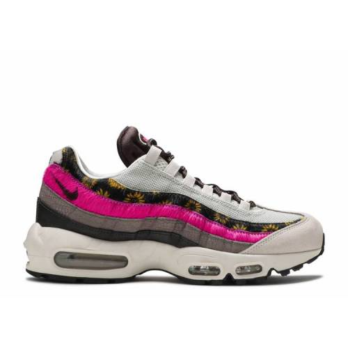 【 NIKE WMNS AIR MAX 95 PREMIUM \u0027ANIMAL FLORAL PRINTS\u0027 / LIGHT BONE WHITE VELVET BROWN 】 マックス 割り増し金 白いこと 白いこと 赤銅色 赤銅色 大気圏マックス スニーカー レディース ナイキ