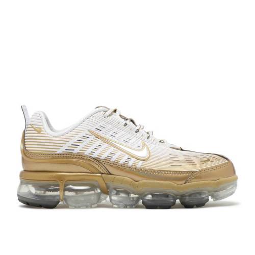 【 NIKE WMNS AIR VAPORMAX 360 'WHITE METALLIC GOLD' / WHITE BLACK METALLIC SILVER 】 白色 ホワイト 黒色 ブラック 銀色 シルバー エアヴェイパーマックス スニーカー レディース ナイキ