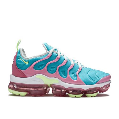 【 NIKE WMNS AIR VAPORMAX PLUS EASTER / WHITE PLATINUM TINT ORACLE AQUA 】 白色 ホワイト プラチナム アクア エアヴェイパーマックス スニーカー レディース ナイキ