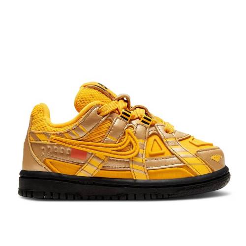 ナイキ NIKE オフホワイト ラバー ダンク ゴールド 黒色 ブラック 'UNIVERSITY GOLD' ベビー