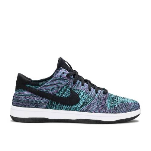ナイキ Nike ダンク 蝿編地 涅色 黒 青色 ブルー Chlorine Blue スニーカー メンズ Nike Dunk Flyknit Black Bright Violetwhitechlorine Blue Newbyresnursery Com