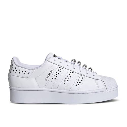 【 ADIDAS SWAROVSKI X WMNS SUPERSTAR BOLD 'CLOUD WHITE' / CLOUD WHITE CORE BLACK SILVER 】 アディダス スーパースター 白色 ホワイト コア 黒色 ブラック 銀色 シルバー スニーカー レディース｜スニケス