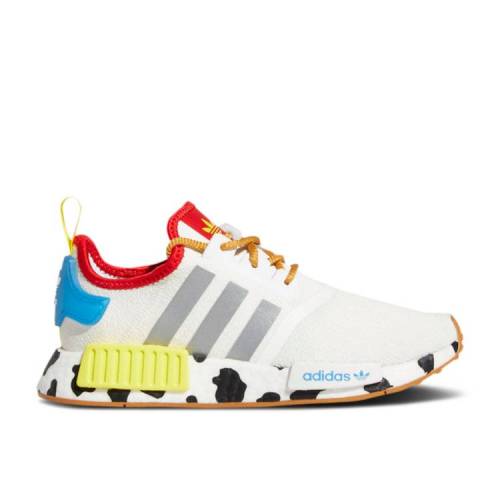 【 ADIDAS TOY STORY X NMD_R1 J 'SHERIFF WOODY' / CLOUD WHITE SILVER METALLIC 】 アディダス 白色 ホワイト 銀色 シルバー ジュニア キッズ ベビー マタニティ スニーカー|スニケス