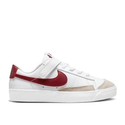 【 NIKE BLAZER LOW '77 PS 'WHITE TEAM RED' / WHITE WHITE BLACK TEAM RED 】 ブレイザー チーム 白色 ホワイト 黒色 ブラック 赤 レッド ジュニア キッズ ベビー マタニティ スニーカー ナイキ|スニケス