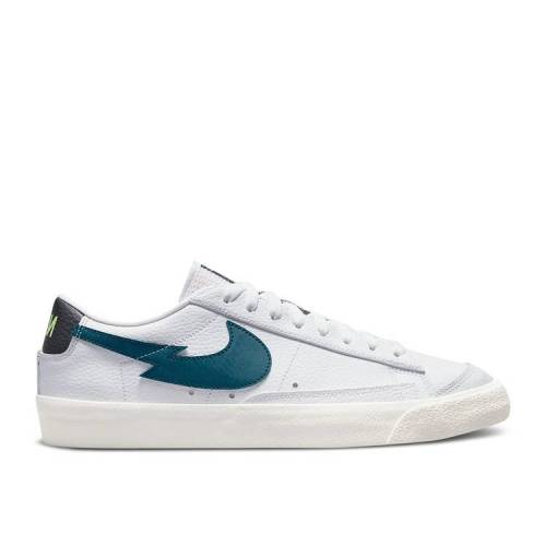 ナイキ Nike ブレイザー スウッシュ スウォッシュ 白色 ホワイト ライム アクアマリン 77 Split Aquamarine スニーカー メンズ Swoosh Nike Blazer Low White Lime Glow Offnoir Aquamarine Maf Gov Ws