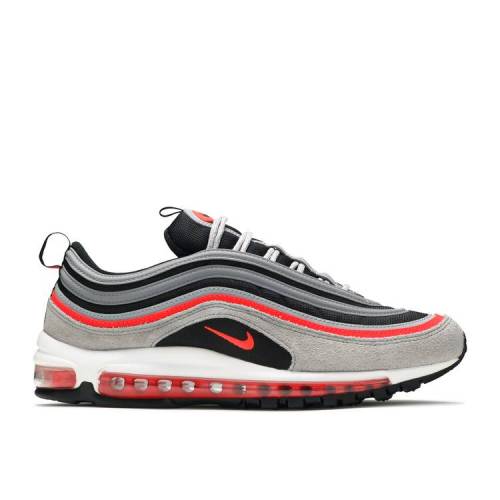 【 NIKE AIR MAX 97 WOLF GREY RADIANT RED / WOLF GREY BLACK WHITE RADIANT 】 マックス 灰色 グレー 黒色 ブラック 白色 ホワイト エアマックス スニーカー メンズ ナイキ