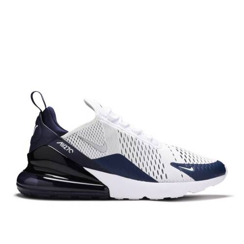 【 NIKE AIR MAX 270 \u0027MIDNIGHT NAVY\u0027 / WHITE MIDNIGHT NAVY METALLIC 】 マックス 白いこと 白いこと 紺色 米国海軍 大気圏マックス スニーカー メンズ ナイキ