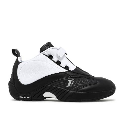 【 REEBOK ANSWER 4 \u0027STEP OVER\u0027 2021 / BLACK FOOTWEAR WHITE FOOTWEAR 】 リーボック 黒いこと 黒いこと 白いこと 白いこと スニーカー メンズ