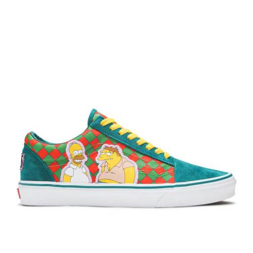 【 VANS THE SIMPSONS X OLD SKOOL \'MOE\'S TAVERN\' / GREEN ORANGE 】 バンズ 緑 グリーン 橙 オレンジ オールドスクール スニーカー メンズ ヴァンズ