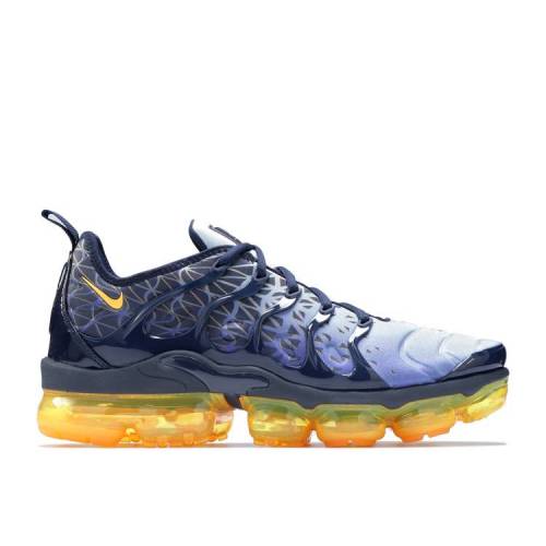 【 NIKE AIR VAPORMAX PLUS \u0027INDIGO STORM\u0027 / OBSIDIAN LASER ORANGE INDIGO 】 レーザ 橙 オレンジ色 藍色 インディゴ エアヴェイパーマックス スニーカー メンズ ナイキ