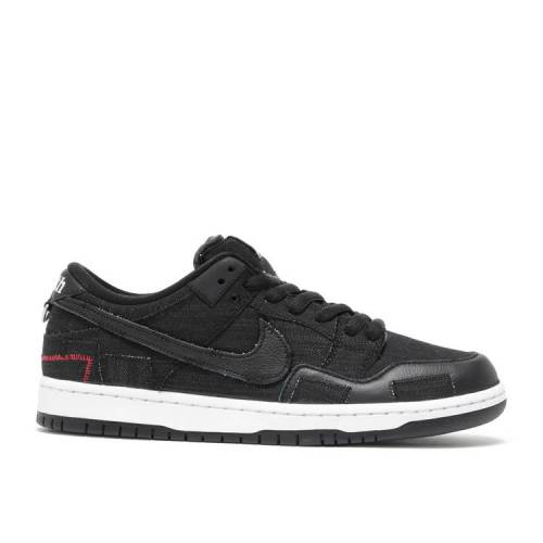 【 NIKE WASTED YOUTH X DUNK LOW SB 'BLACK DENIM' / BLACK UNIVERSITY RED WHITE BLACK 】 子供用 ダンク エスビー 黒色 ブラック 赤 レッド 白色 ホワイト ダンクロー スニーカー メンズ ナイキ|スニケス