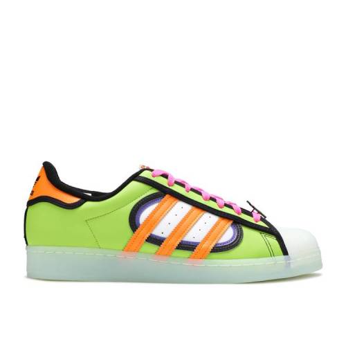 アディダス Adidas アディダス スーパースター 緑 グリーン 橙 オレンジ スカイ Squishee スニーカー メンズ Superstar Green Orange Adidas The Simpsons X Semi Solar Bright Sky Tint Gbsfinance Com