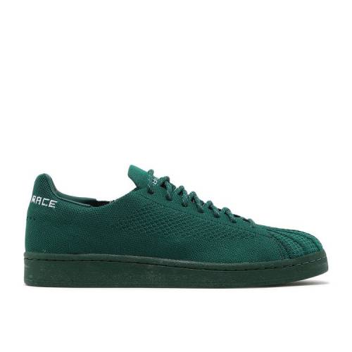 【 ADIDAS PHARRELL X SUPERSTAR PRIMEKNIT \u0027DARK GREEN\u0027 / 12 5 20 】 アディダス はやりっ子 スニーカー メンズ