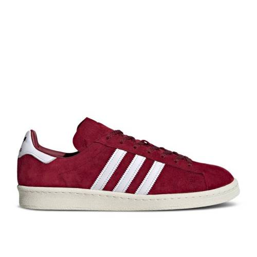 【 ADIDAS CAMPUS 80S 'COLLEGIATE BURGUNDY' / COLLEGIATE BURGUNDY CLOUD WHITE 】 アディダス キャンパス ワイン色 バーガンディー 白色 ホワイト スニーカー メンズ|スニケス