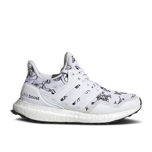 【 ADIDAS ULTRABOOST DNA J 'SPORT GOOFY PACK - WHITE' / CLOUD WHITE CLOUD WHITE BLUE 】 アディダス 白色 ホワイト 青色 ブルー ジュニア キッズ ベビー マタニティ スニーカー|スニケス