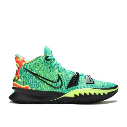 【 NIKE KYRIE 7 EP \u0027WEATHERMAN\u0027 / STADIUM GREEN VOLT TOTAL ORANGE 】 カイリー 競技場 緑 緑であること 橙 オレンジ色 スニーカー メンズ ナイキ