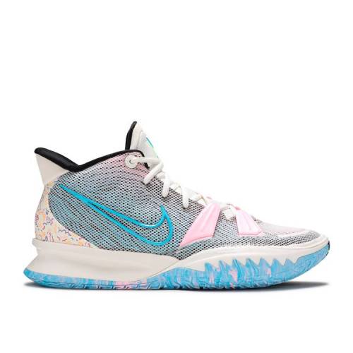 【 NIKE KYRIE 7 'PALE IVORY' / PALE IVORY CHLORINE BLUE BLACK 】 カイリー アイボリー 青色 ブルー 黒色 ブラック スニーカー メンズ ナイキ｜スニケス