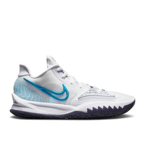 【 NIKE KYRIE LOW 4 EP WHITE LASER BLUE / WHITE DARK RAISIN LASER BLUE 】 カイリー レーザー 白色 ホワイト 青色 ブルー スニーカー メンズ ナイキ