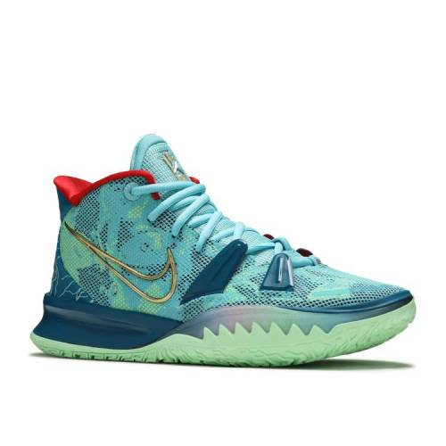 ナイキ Nike カイリー アクア ゴールド 緑であること 緑色 Special Fx スニーカー メンズ Kyrie Green Nike 7 Preheat Bleached Aqua Metallic Gold Abyss Newbyresnursery Com