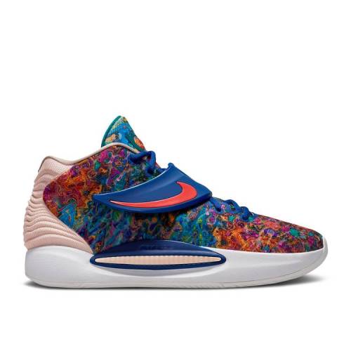 【 NIKE KD 14 'PSYCHEDELIC' / DEEP ROYAL BLUE ?COCONUT MILK 】 ディープ 青色 ブルー ?COCONUT スニーカー メンズ ナイキ