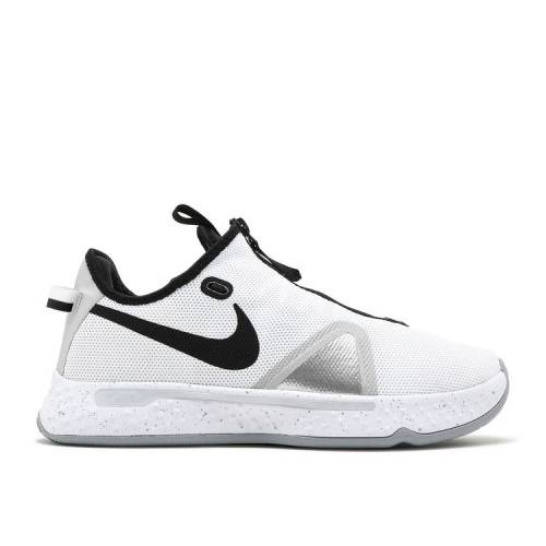 【 NIKE PG 4 TEAM \u0027WHITE WOLF GREY\u0027 / WHITE WOLF GREY BLACK 】 野球クラブ 白いこと 白いこと 薄墨色 薄墨色 黒いこと 黒いこと スニーカー メンズ ナイキ