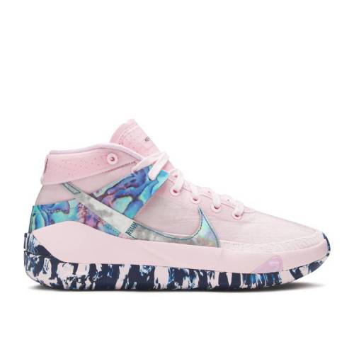 【 NIKE KD 13 \u0027AUNT PEARL\u0027 / PINK FOAM LIGHT ARCTIC PINK BLUE 】 サー青少年 サクラ色 青み 青色 スニーカー メンズ ナイキ