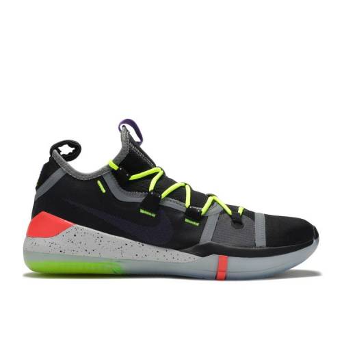 【 NIKE KOBE A.D. 2018 \u0027CHAOS\u0027 / BLACK RACER BLUE VOLT 】 コービー 黒いこと 黒いこと 青み 青色 スニーカー メンズ ナイキ