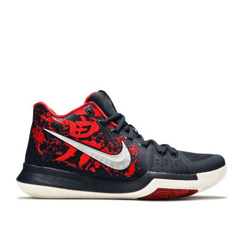 【 NIKE KYRIE 3 \u0027SAMURAI\u0027 / DARK OBSIDIAN RED WHITE 】 カイリー 赤 赤いこと 白いこと 白いこと スニーカー メンズ ナイキ スニーカー-メンズ靴