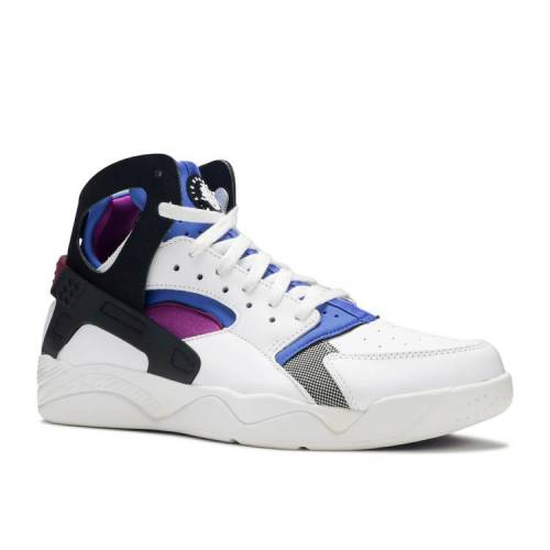 ナイキ Nike エア湖 航空 ハラチ 純白 紅毛 White Blue スニーカー メンズ Air Flight Huarache Nike Prm Qs Lyon White Blacklyon Bluebld Brry Odeftg Com