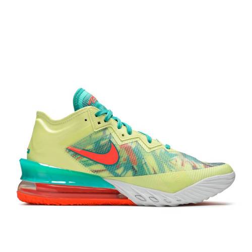 【 NIKE LEBRON 18 LOW 'LEBRONOLD PALMER' / WHITE LIME BRIGHT MANGO NEW 】 レブロン 白色 ホワイト ライム スニーカー メンズ ナイキ｜スニケス