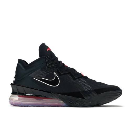 【 NIKE LEBRON 18 LOW BRED / BLACK WHITE UNIVERSITY RED 】 レブロン 黒色 ブラック 白色 ホワイト 赤 レッド スニーカー メンズ ナイキ