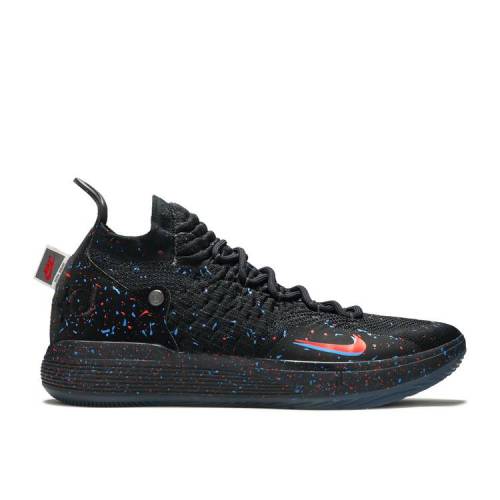 【 NIKE ZOOM KD 11 'JUST DO IT' / BLACK BRIGHT CRIMSON PHOTO BLUE 】 ズーム 黒色 ブラック クリムゾン 青色 ブルー スニーカー メンズ ナイキ｜スニケス
