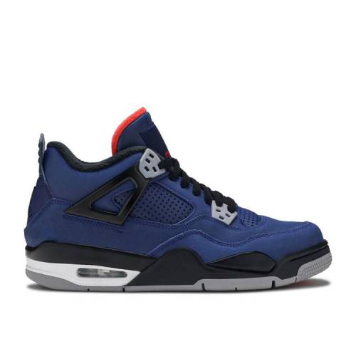 【 AIR JORDAN JORDAN 4 RETRO WINTER GS 'LOYAL BLUE' / LOYAL BLUE BLACK WHITE 】 ナイキ ウィンター 青色 ブルー 黒色 ブラック 白色 ホワイト エアジョーダン ジュニア キッズ ベビー マタニティ スニーカー|スニケス