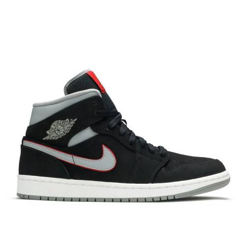 【 AIR JORDAN JORDAN 1 MID \u0027BLACK GREY\u0027 / BLACK GREY 】 ナイキ ミッド 黒いこと 黒いこと 薄墨色 薄墨色 エアジョーダン スニーカー メンズ