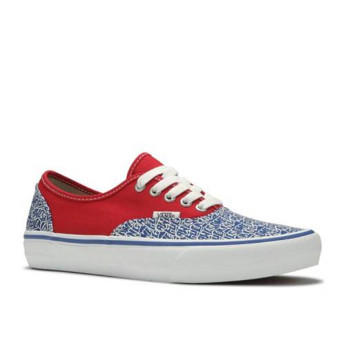 vans authentic red blue