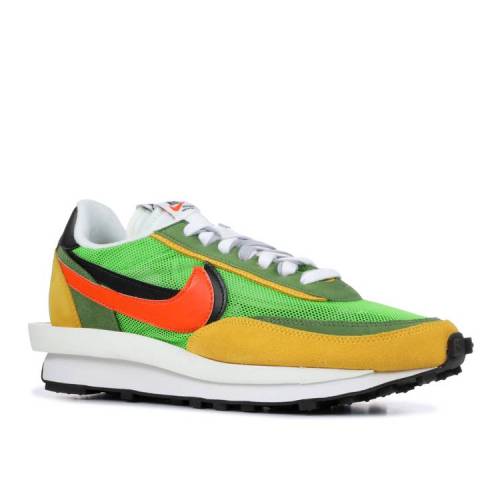 楽天市場 ナイキ Nike 緑 グリーン 橙 オレンジ Green Gusto スニーカー メンズ Green Orange Nike Sacai X Ldwaffle Gusto Blackvarsity Maizesafety スニケス