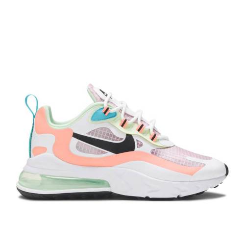 【 NIKE WMNS AIR MAX 270 REACT SE \u0027LIGHT ARCTIC PINK\u0027 / LIGHT ARCTIC PINK ORANGE PULSE 】 マックス リアクト さくら色 橙 オレンジ色 大気圏マックス スニーカー レディース ナイキ