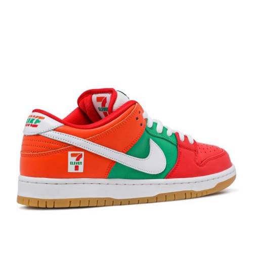 楽天市場 ナイキ Nike ダンク エスビー 橙 オレンジ 緑 グリーン 赤 レッド ダンクロー スニーカー メンズ Orange Green Red Nike 7eleven X Sb Peel Pine University スニケス