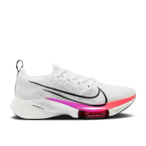 【 NIKE AIR ZOOM TEMPO NEXT% FLYKNIT 'WHITE HYPER VIOLET' / WHITE BLACK HYPER VIOLET FLASH 】 ズーム フライニット 白色 ホワイト 黒色 ブラック 紫 バイオレット スニーカー メンズ ナイキ|スニケス