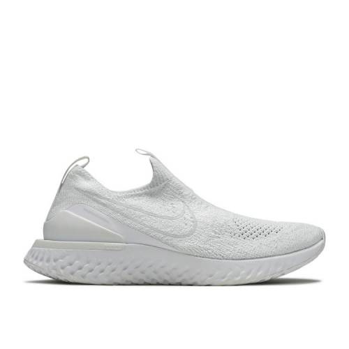 【 NIKE WMNS EPIC PHANTOM REACT FLYKNIT 'TRIPLE WHITE' / WHITE WHITE PURE PLATINUM 】 エピック リアクト フライニット 白色 ホワイト ピュア プラチナム スニーカー レディース ナイキ
