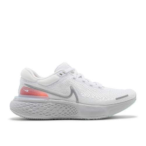 【 NIKE ZOOMX INVINCIBLE RUN FLYKNIT 'WHITE METALLIC SILVER' / WHITE PURE PLATINUM CHILE RED 】 ラン フライニット 白色 ホワイト ピュア プラチナム 赤 レッド スニーカー メンズ ナイキ｜スニケス