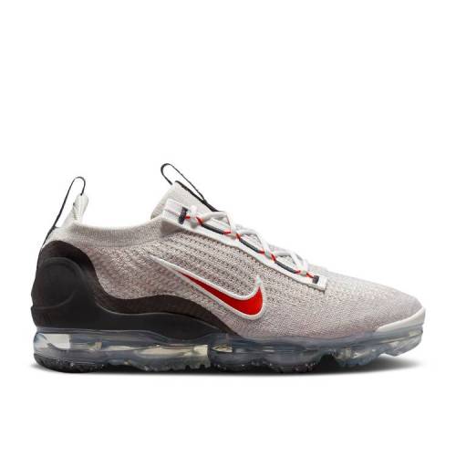 【 NIKE AIR VAPORMAX 2021 FLYKNIT 'LIGHT BONE UNIVERSITY RED' / LIGHT BONE SUMMIT WHITE BLACK 】 フライニット 白色 ホワイト 黒色 ブラック エアヴェイパーマックス スニーカー メンズ ナイキ|スニケス