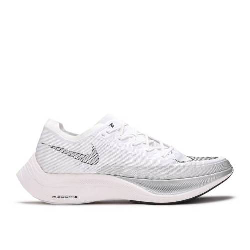 【 NIKE ZOOMX VAPORFLY NEXT% 2 \u0027WHITE METALLIC SILVER\u0027 / WHITE METALLIC SILVER BLACK 】 白いこと 白いこと しろがね色 しろがね色 黒いこと 黒いこと スニーカー メンズ ナイキ