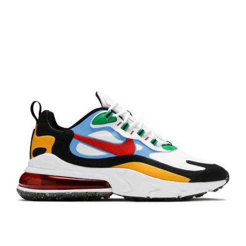 【 NIKE AIR MAX 270 REACT 'MULTI-COLOR' / WHITE WHITE UNIVERSITY GOLD 】 マックス リアクト 白色 ホワイト ゴールド エアマックス 'MULTICOLOR' スニーカー メンズ ナイキ