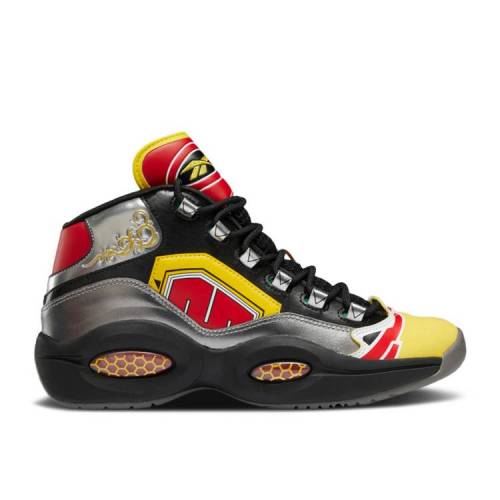 【 REEBOK POWER RANGERS X QUESTION MID 'MEGAZORD BATTLE MODE!' / BLACK SILVER METALLIC VECTOR RED 】 リーボック パワー レンジャース クエスチョン ミッド 黒色 ブラック 銀色 シルバー 赤 レッド クエスチョンミッ|スニケス