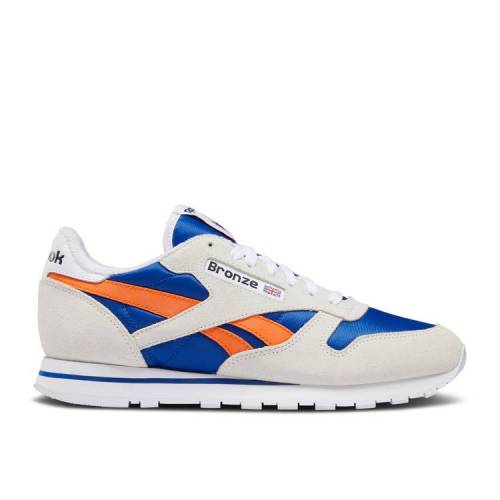 【 REEBOK BRONZE 56K X CLASSIC LEATHER 'NEW YORK KNICKS' / CHALK CLASSIC COBALT SLAM ORANGE 】 リーボック 銅 ブロンズ クラシック レザー 橙 オレンジ 'ニューヨーク ニックス' スニーカー メンズ