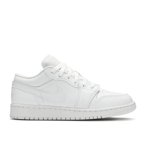 【 AIR JORDAN JORDAN 1 LOW GS 'TRIPLE WHITE' / WHITE WHITE WHITE 】 ナイキ 白色 ホワイト エアジョーダン ジュニア キッズ ベビー マタニティ スニーカー｜スニケス
