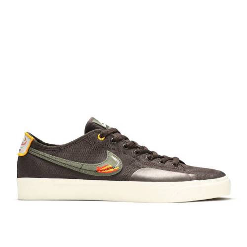 【 NIKE DAAN VAN DER LINDEN X BLAZER COURT SB 'BAROQUE BROWN' / BAROQUE BROWN LIGHT BONE DARK 】 ブレイザー コート エスビー 茶色 ブラウン スニーカー メンズ ナイキ
