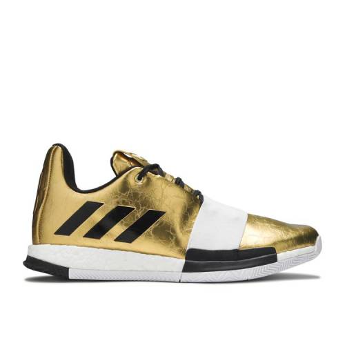 【 ADIDAS HARDEN VOL. 3 'IMMA STAR' / GOLD METALLIC CLOUD WHITE CORE 】 アディダス ハーデン ゴールド 白色 ホワイト コア スニーカー メンズ|スニケス